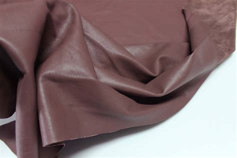 Liver Brown Soft Italian Genuine Cowhide Cow Leather Piece Skin Skins