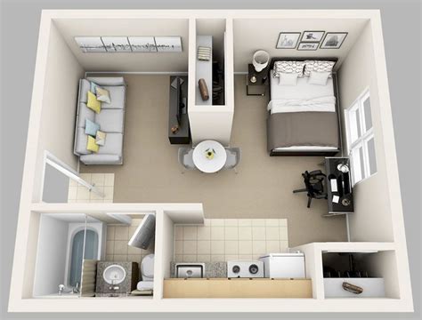 100 Small Studio Apartment Layout Design Ideas Studio Apartment