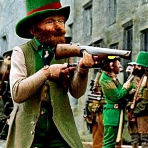 Leprechaun Fighting With The Ira Historical Stable Diffusion OpenArt