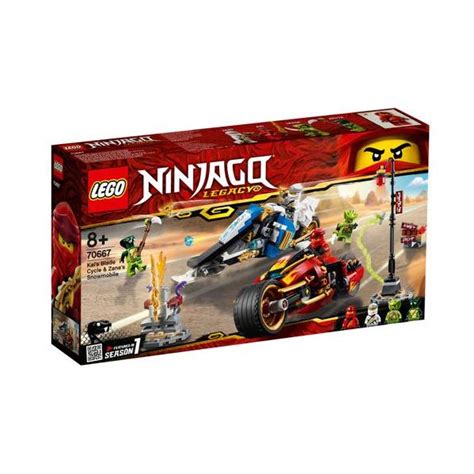 Lego Ninjago Kais Blade Cycle And Zanes Snowmobile 70667 Compara