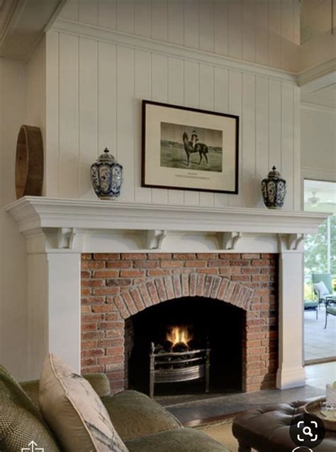 Brick Fireplace With Shiplap Fireplace Guide By Linda