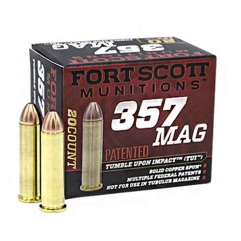 Fort Scott 357 Magnum Tui 125gr Handgun Ammobulk Ammo Premium
