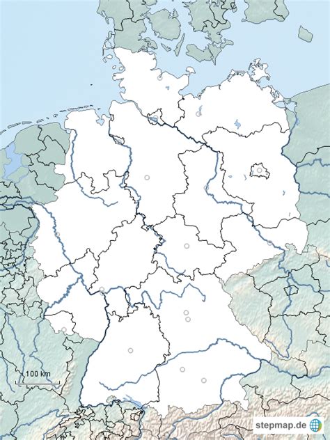 You are required to complete digital. Stumme Deutschlandkarte mit Bundesländern und Flüssen von heikehammon - Landkarte für Deutschland