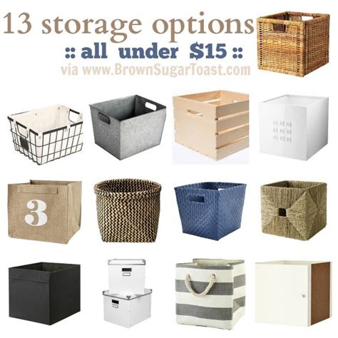 Storage Bin Options For Kallaxexpedit Ikea Storage Bins Ikea