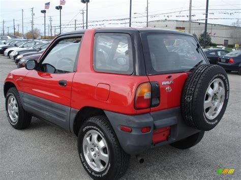 1996 Bright Red Toyota Rav4 2 Door 38690306 Photo 5