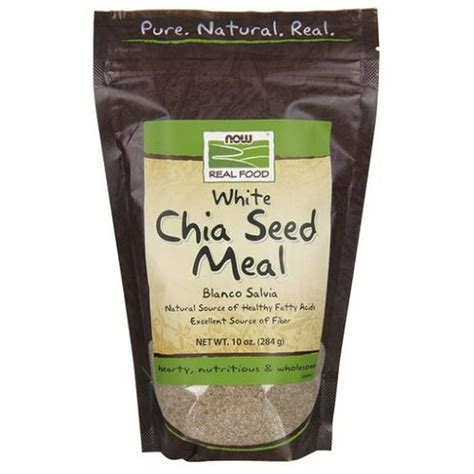 Now Foods Milled White Chia Seed 10 Oz 284 Grams Pwdr