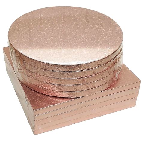 Rose Gold Cake Board Drum By Doric Cake Craft Company