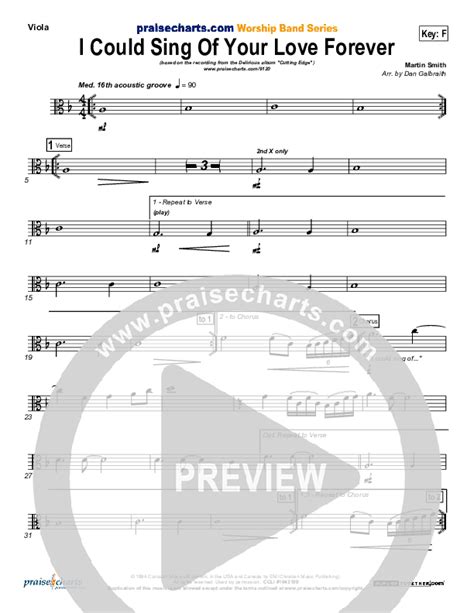 I Could Sing Of Your Love Forever Viola Sheet Music Pdf Delirious