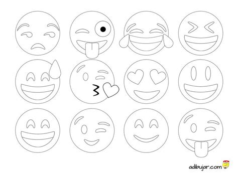 Dibujos Para Colorear E Imprimir De Emojis Juntos