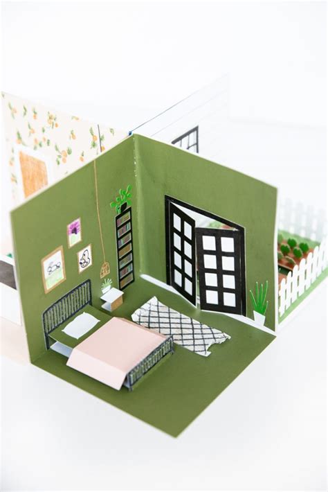 Printable Pop Up Papercraft Dollhouse Paper Doll House Paper Crafts