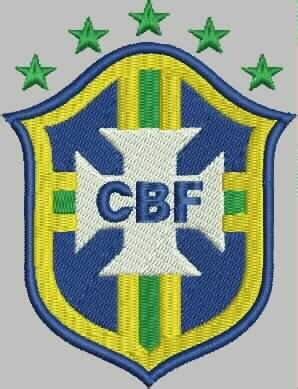 Matriz Bordado Ponto Cheio Escudo Brasil Cbf Seleção C