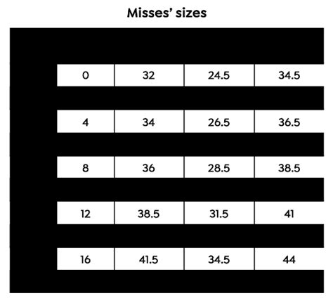 Womens Size Chart And Fit Guide Hsn