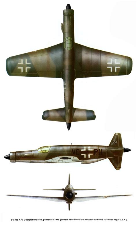 Dornier Do 335 Pfeil 1945 Aircraft Painting Aircraft Art Wwii