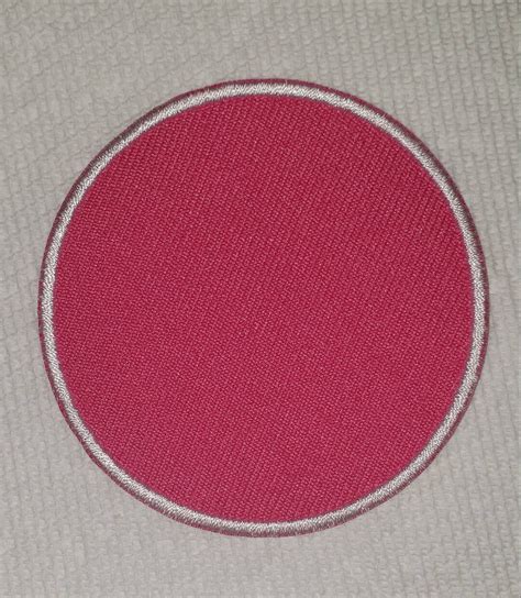 Pink Round Blank Embroidered Patch Patch For Sublimation Etsy