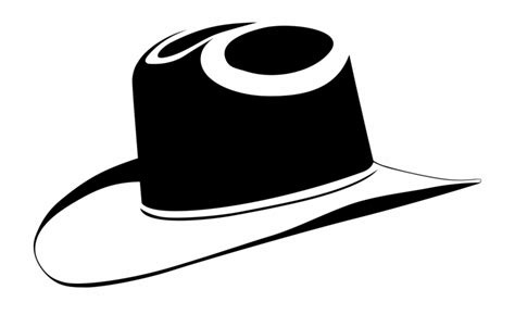 Cowboy Hat Silhouette Vector At Collection Of Cowboy