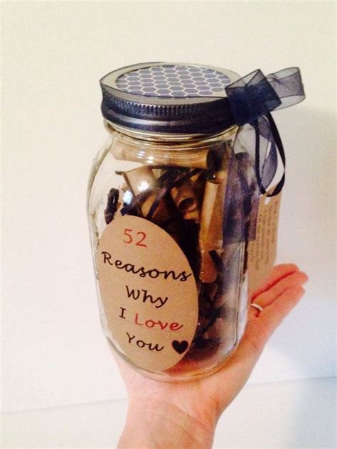 Why would i retweet it if it's a scam? 52 Reasons Why I Love You Gift in a Jar Navy Blue by ...