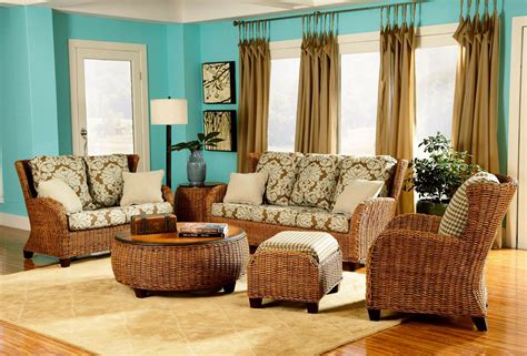 Clarissa Rattan 5 Piece Living Room Set By Designer Wicker Cz Free