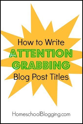 How To Write Attention Grabbing Blog Post Titles