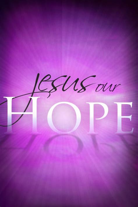 Jesus Our Hope Iphone Purple Christian