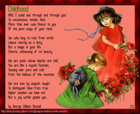 Childhood Poems And Quotes Quotesgram