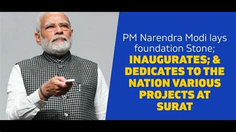 Pm Modi Lays Foundation Stone Inaugurates And Dedicates To The Nation