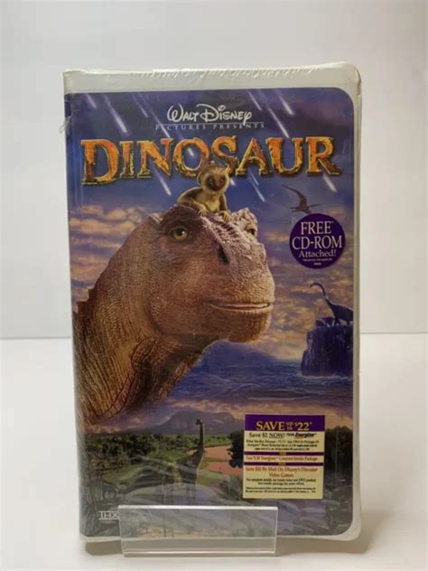 Dinosaur Vhs Video Tape Movie Walt Disney Clamshell New Sealed W