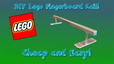 Easy Diy Lego Fingerboard Rail Youtube
