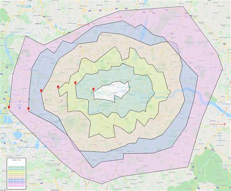 London Transport Map Zones 1 9 Transport Informations Lane