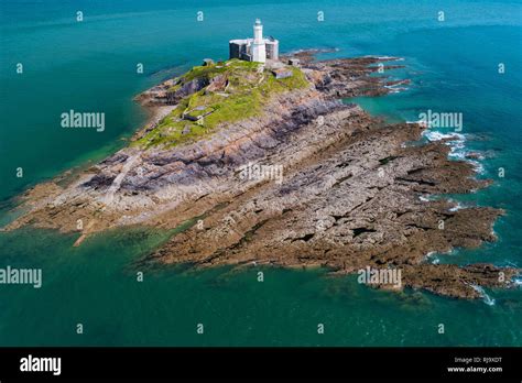 Mumbles Head Lighthouse Wales Stock Photo Alamy