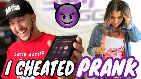 I Cheated On My Wife Prank She Cries Youtube