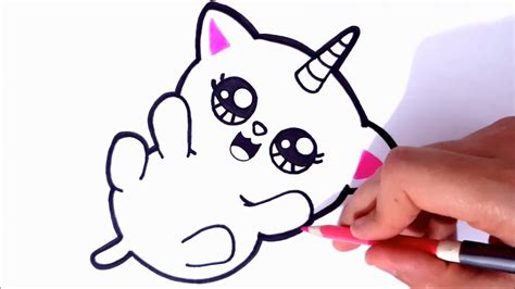 How To Draw Cat Drawing Coloring Cat Unicorn Draw Cute Unicorn