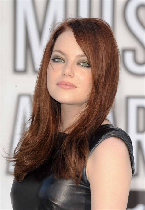Actress emma stone has gone through many hair color and style changes through the years. Emma Stone | Emma stone hair, Emma stone hair color, Hair color orange