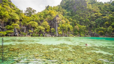 Twin Lagoon In Coron Palawan Philippines Mountain And Sea Lonely