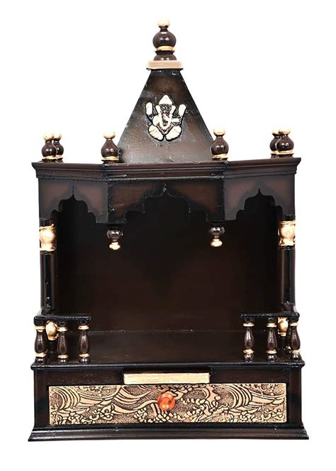 Buy Mahadev Wooden Templepooja Cabinet Idols Homegod Pooja Temple