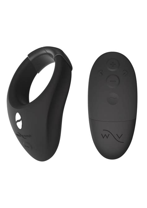 we vibe bond rechargeable silicone cock ring black