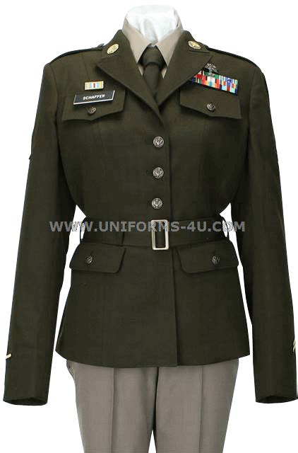 Us Army Female Enlisted Army Green Service Uniform Agsu