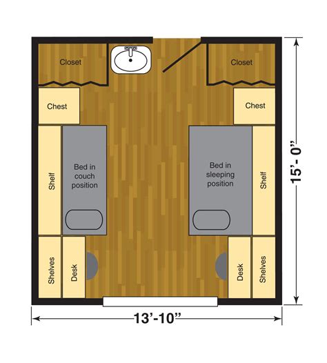 Non Movable Furniture Layout Small Dorm Room Dorm Room Setup Dorm