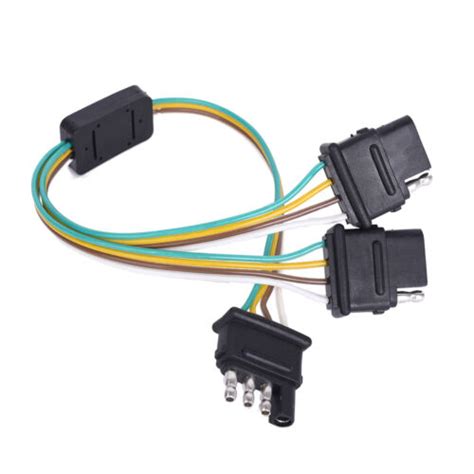 When wiring trailer lights, make sure to route the harness away from anything that could damage they developed a universal trailer connector that has been used on their vehicles since the 1990s. MICTUNING Universal Trailer Splitter 2-Way 4Pin Y-Split ...