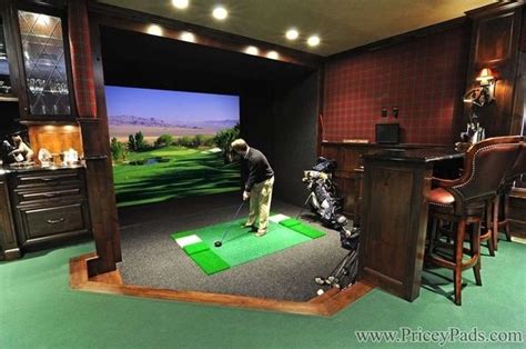 Golf Simulatorman Cave Golf Man Cave Home Golf Simulator Golf Room