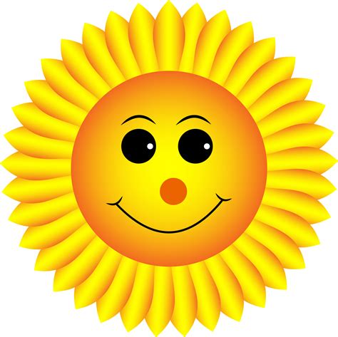 Clipart Sunflower Smiley