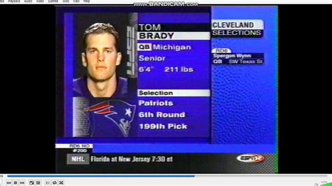 why was tom brady overlooked in the nfl draft and chosen with the 199th draft pick