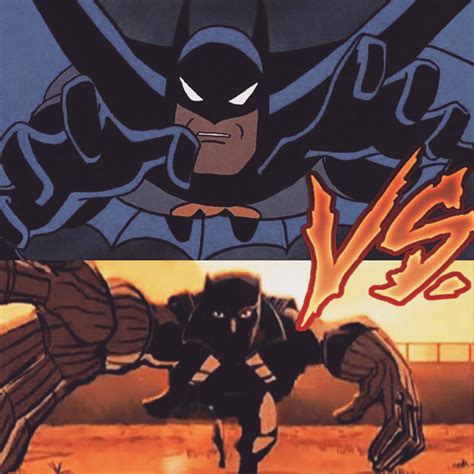 Batman Vs Black Panther By Yingcartoonman On Deviantart