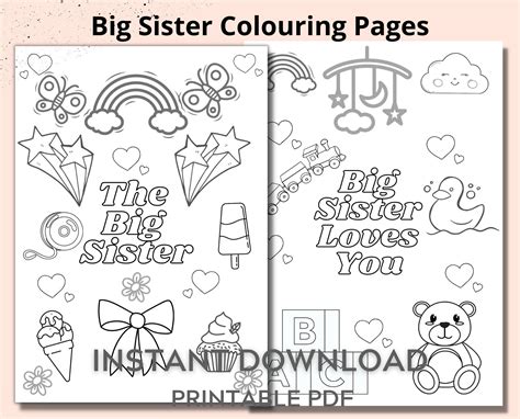 19 Sister Coloring Pages Mubasheertod