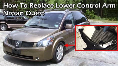 How To Replace Lower Control Arm Nissan Quest YouTube