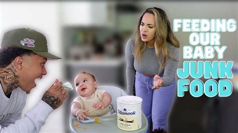Feeding Our 6 Month Old Baby Junk Food Prank On Wife Youtube