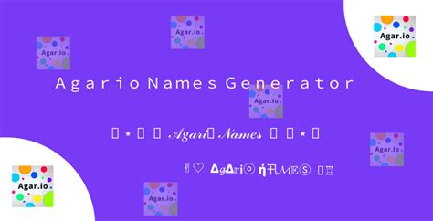 Agario Names Generator Free Tool Agario Names Copy And Paste