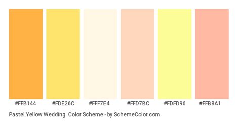 Editor's new gradient feature allows you to easily apply these color. Pastel Yellow Wedding Color Scheme » Orange » SchemeColor.com