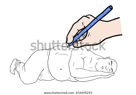 Fat Man Sleeping Drawing Vector De Stock Libre De Regalías 656698243