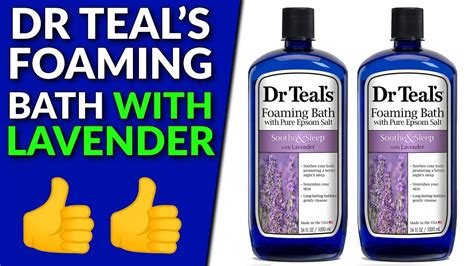 Dr Teals Foaming Bath With Lavender Youtube