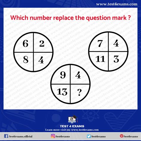Solve The Missing Number Circle Puzzle Number Puzzle Test 4 Exams